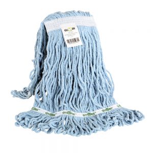 A product image of Synthetic Looped End Wet Mop Narrow Band Blue 12oz