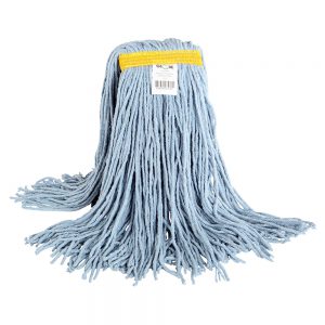 A product image of Synthetic  Wet Mop Narrow Band 24oz Cut End Blue
