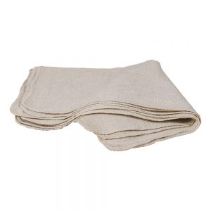 18" X 18" Unwashed Natural Shop Towels - 2500/Bale Wipers
