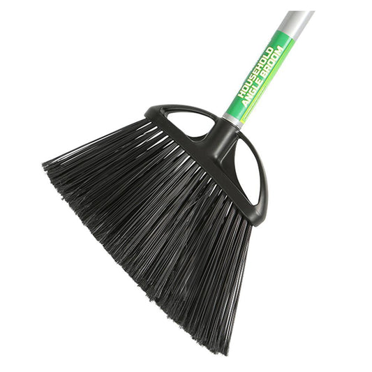 10" Angle Broom w/ 48" Metal Handle - Saltex