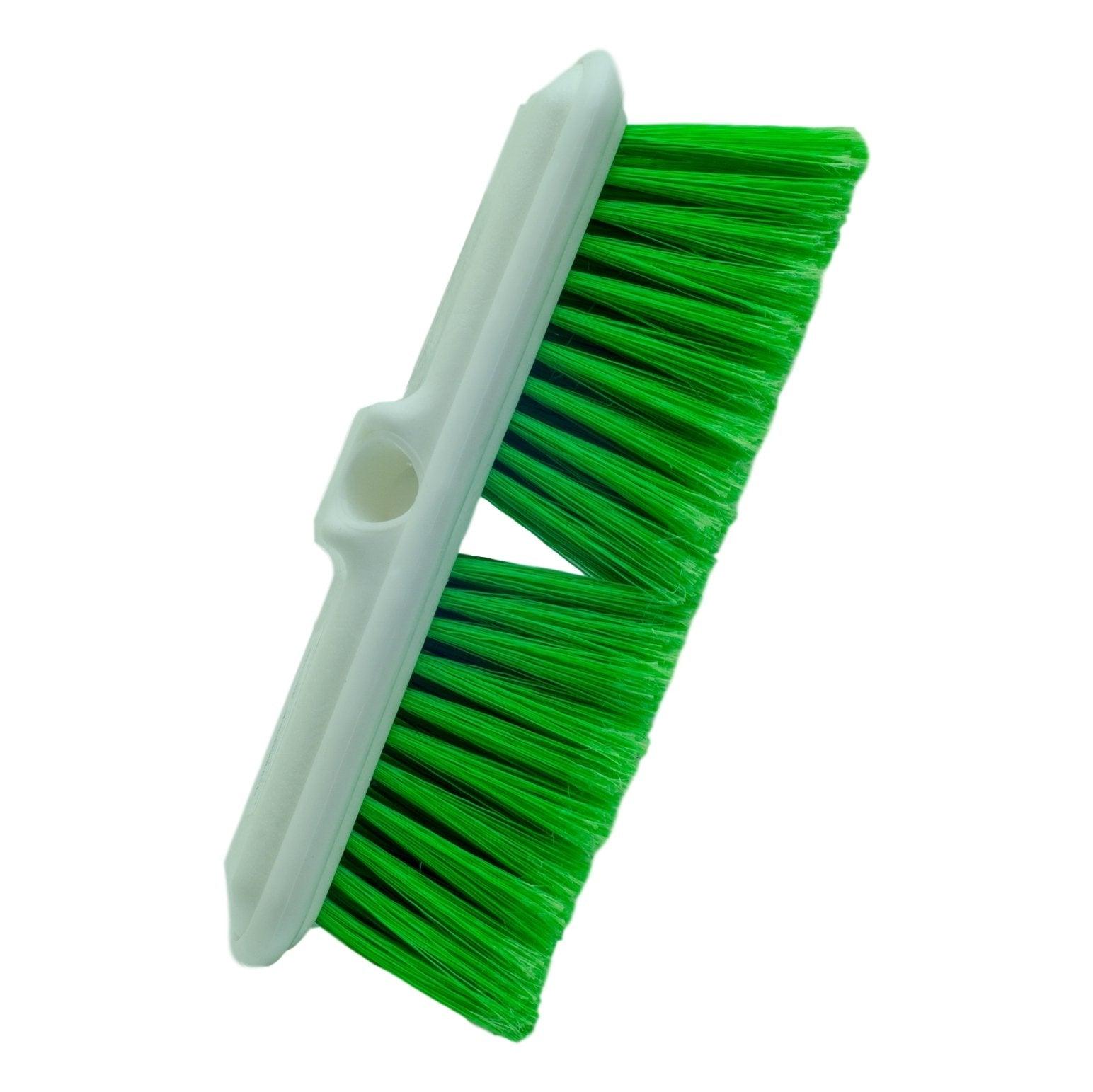 10" Vehicle Brush with Bumper Green Fiber - Saltex