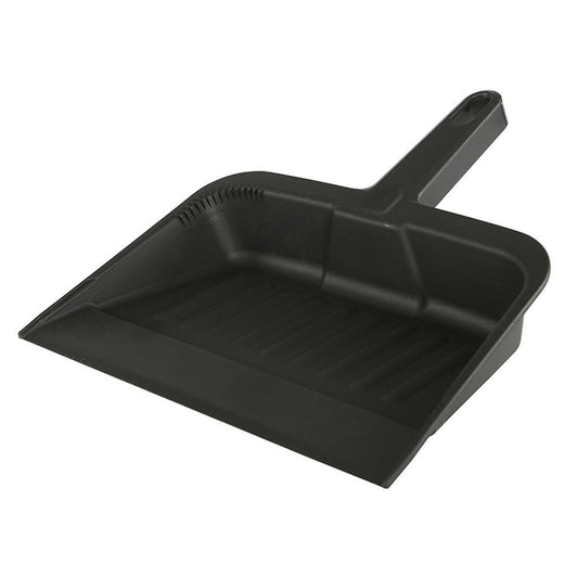 12" Plastic Dust Pan - Black - Saltex