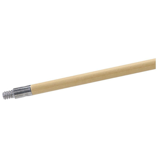 15/16" x 54" Threaded Metal-Tip Lacq Wood Handle - Saltex