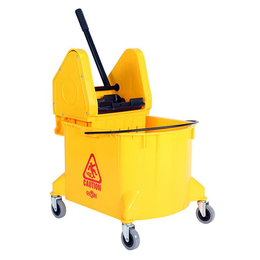 40 Qt Downpress Bucket and Wringer Yellow - Saltex