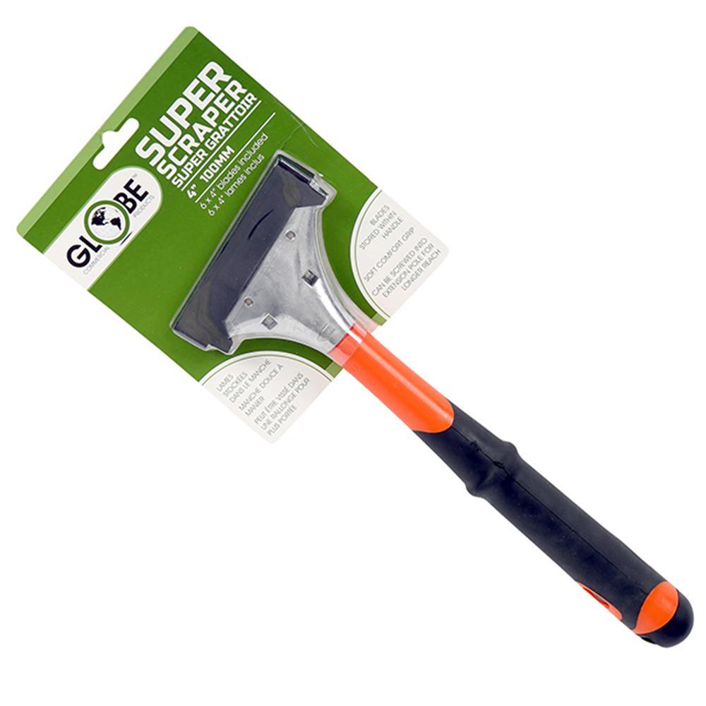 4" Heavy duty scraper, 12" Handle - Saltex