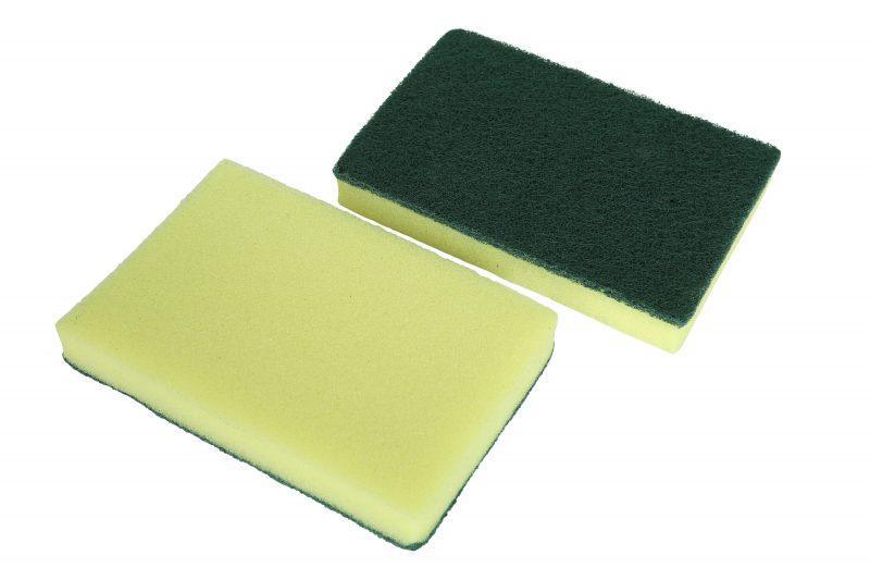 6" X 4" Heavy Duty Foam Scour Sponge - The Rag Factory