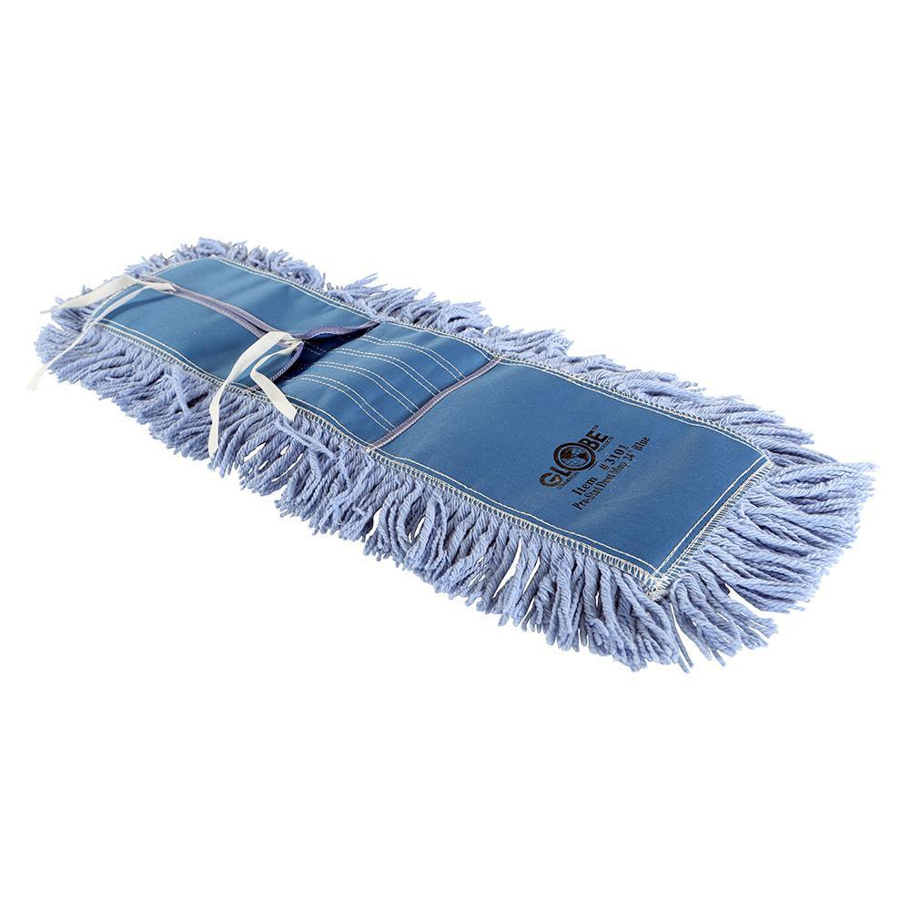 Pro-Stat Dust mop head 24" x 5" Blue Tie-On - Saltex