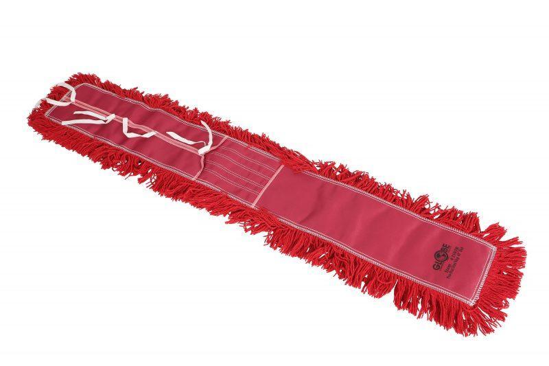 Pro-Stat Dust mop head 60" x 5" Red Tie-On - Saltex