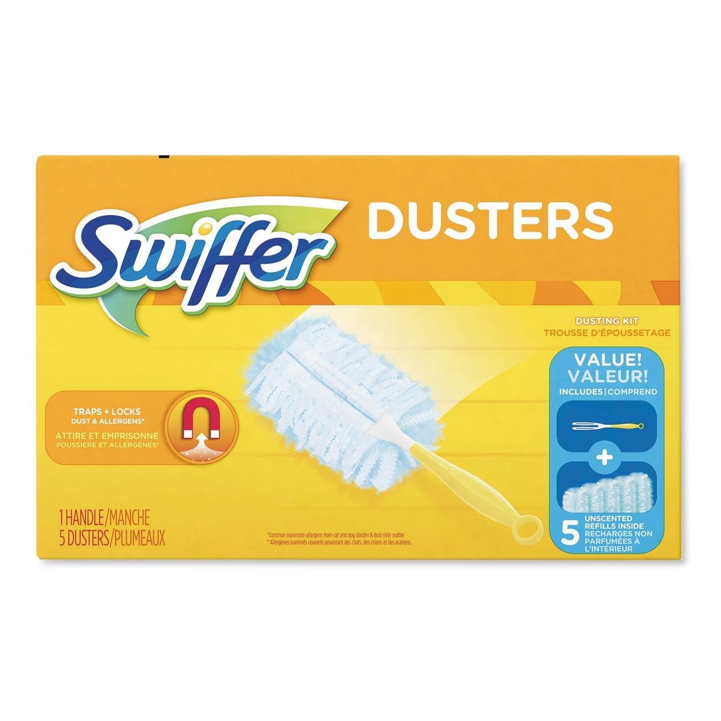 Swiffer Duster - 180 Original Starter Kit Unscented (1 handle/5 dusters) - Saltex