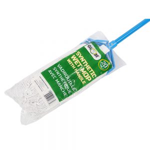 A product image of Combo Mop Set - 20oz Synthetic Mop with 54" Metal Handle Quick Release