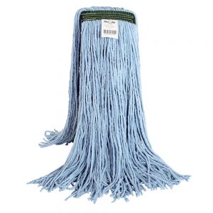 A product image of Synthetic  Wet Mop Narrow Band 32oz Cut End Blue
