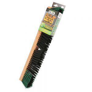 A product image of 24" Wood Block Commercial Push broom head-Rough