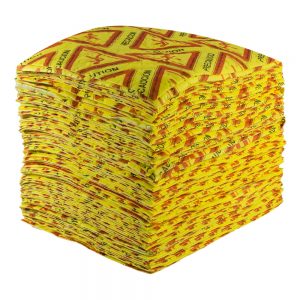 Hi Vis Caution Pads - Heavy Weight - 15" x 18" - 100 Bale Absorbents