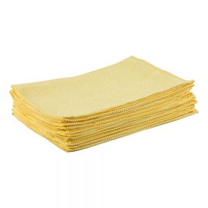 Gold Microfiber Waffle Cloth - 14" X 25" - 200 Case Wipers